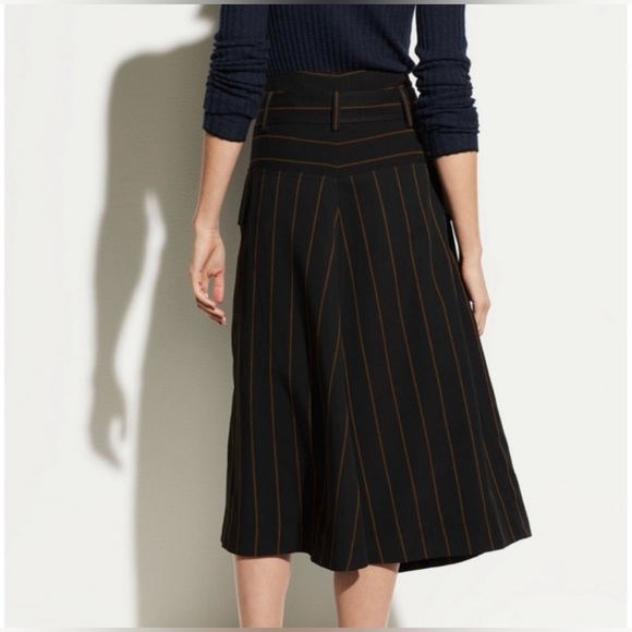 Vince Women’s Belted Striped Utility Skirt NWT - Picture 5 of 8